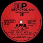 April – Right On Time 12" Maxi Single Plak (Freestyle) - Görsel 3