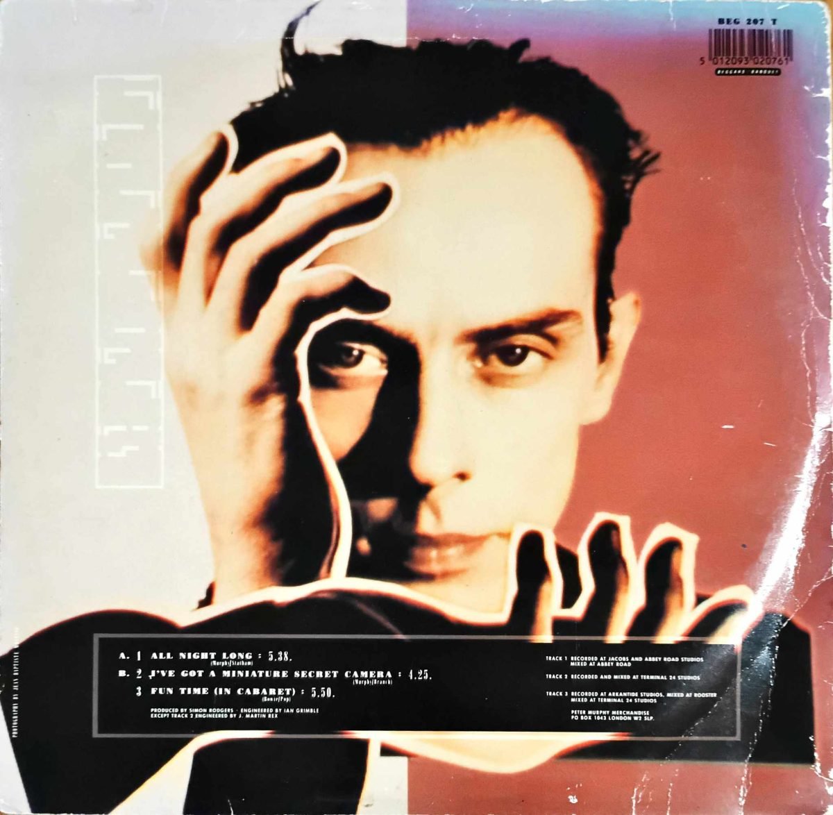 Peter Murphy – All Night Long 12'' Maxi Single Plak - Görsel 2