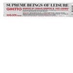 Supreme Beings Of Leisure – Ghetto 12'' Maxi Single Plak (House)