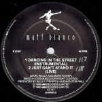 Matt Bianco – Dancing In The Street 12'' Maxi Single Plak - Görsel 4