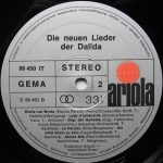 Dalida – Die Neuen Lieder Der Dalida LP Plak - Görsel 4