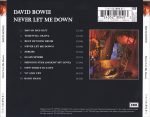David Bowie – Never Let Me Down CD - Görsel 2