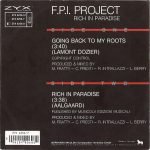 F.P.I. Project – Rich In Paradise "Going Back To My Roots" 45lik Plak - Görsel 2