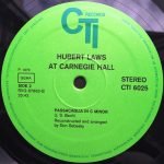 Hubert Laws – Carnegie Hall ​​LP Plak - Görsel 3