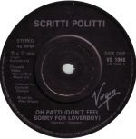 Scritti Politti – Oh Patti 45lik Plak - Görsel 3