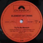 Element Of Crime – Try To Be Mensch LP Plak - Görsel 4