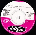 Françoise Hardy – C’est A L’amour Auquel Je Pense 45lik Plak - Görsel 4