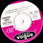 Françoise Hardy – C’est A L’amour Auquel Je Pense 45lik Plak - Görsel 3