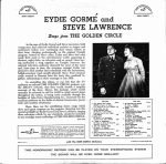 Eydie Gormé And Steve Lawrence – Songs From The Golden Circle LP Plak - Görsel 2