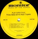 Primas Stefan And His Royal Tziganes – Play Gypsy Play LP Plak - Görsel 3