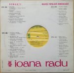Ioana Radu – Romanțe Interpretate De Ioana Radu 10'' LP Plak - Görsel 2