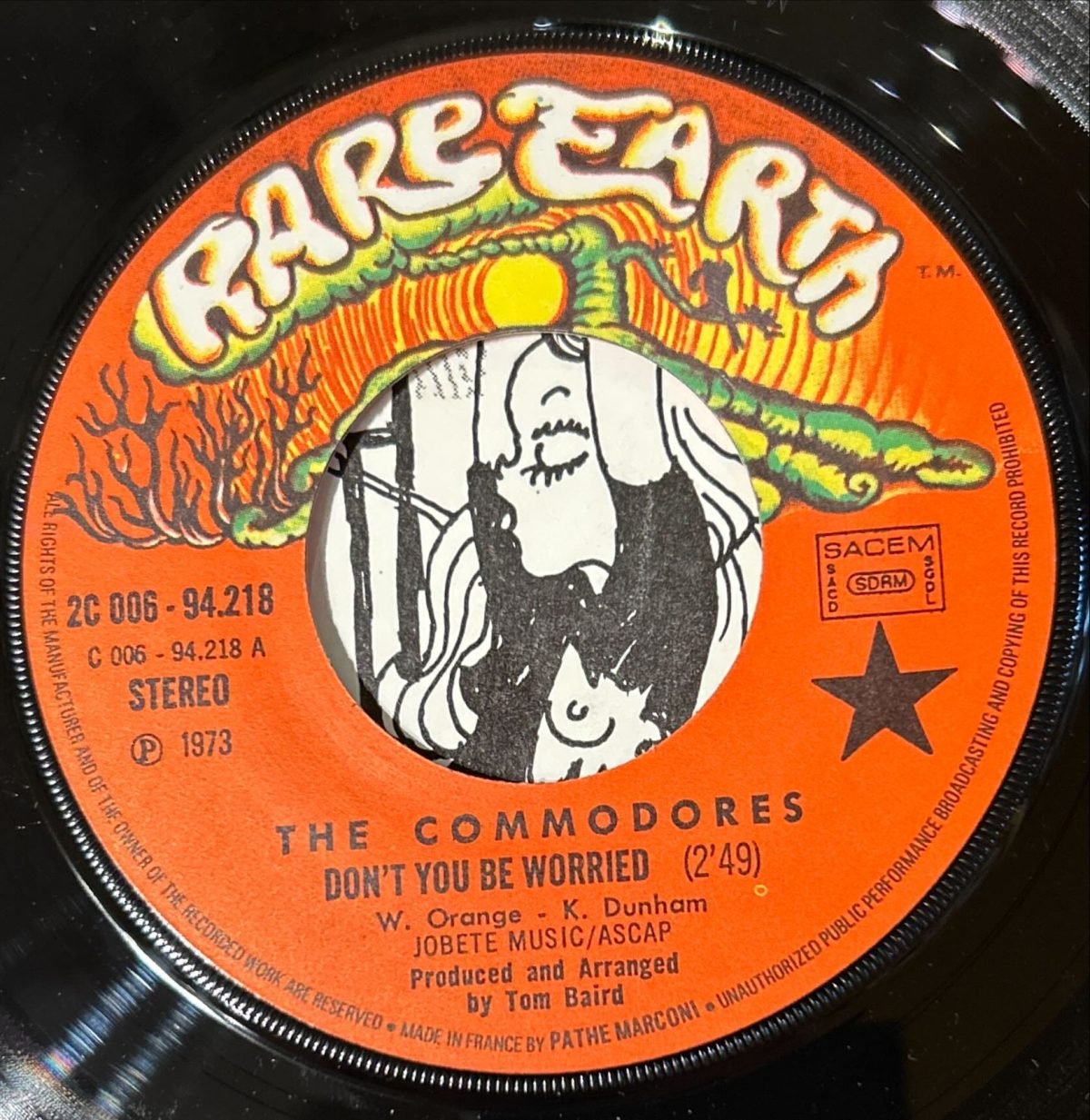 The Commodores – Don't You Be Worried 45lik Plak - Görsel 2