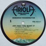 Deborah Washington – Any Way You Want It LP Plak - Görsel 3