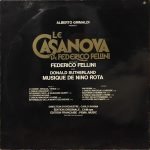 Nino Rota – Le Casanova De Federico Fellini (Bande Originale Du Film)LP Plak - Görsel 2