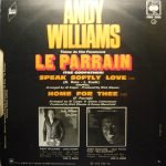 Andy Williams – Speak Softly Love (Thème Du Film Le Parrain - "The Godfather") 45lik Plak - Görsel 2