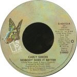 Carly Simon – Nobody Does It Better 45lik Plak