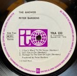 Peter Bardens ‎– The Answer LP Plak - Görsel 4