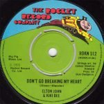 Elton John & Kiki Dee – Don't Go Breaking My Heart 45lik Plak