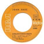 Joan Baez & Ennio Morricone – La Ballata Di Sacco & Vanzetti 45lik Plak - Görsel 2