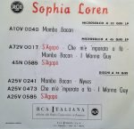 Sophia Loren / Paola Orlandi ‎– S'Agapò / Adoro Te 45lik Plak - Görsel 2