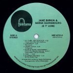 Jane Birkin And Serge Gainsbourg – Je T'Aime - Beautiful Love LP Plak - Görsel 3