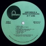 Jane Birkin And Serge Gainsbourg – Je T'Aime - Beautiful Love LP Plak - Görsel 4
