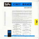 Chet Baker Quartet – Chet Baker Quartet LP Plak - Görsel 2