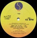 Yazoo – Don't Go - Re-Mixes 12'' Maxi Single Plak - Görsel 4