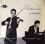 Beethoven, Dénes Kovács, Mihály Bächer – 2 Sonaten LP Plak