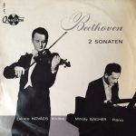 Beethoven, Dénes Kovács, Mihály Bächer – 2 Sonaten LP Plak