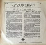 Beethoven, Dénes Kovács, Mihály Bächer – 2 Sonaten LP Plak - Görsel 2