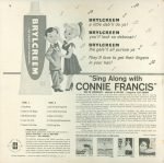 Connie Francis – Sing Along With Connie Francis LP Plak - Görsel 2