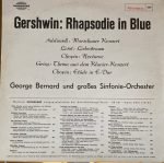 Gershwin, Bernard Lawrence – Rhapsodie In Blue LP Plak - Görsel 2
