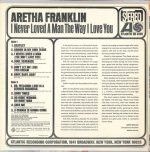 Aretha Franklin – I Never Loved A Man The Way I Love You LP Plak - Görsel 2
