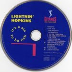 Lightnin' Hopkins – It's A Sin To Be Rich CD - Görsel 3