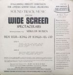 The Cinema Sound Stage Orchestra – Sound Track Music From Wide-Screen Spectaculars LP Plak - Görsel 2