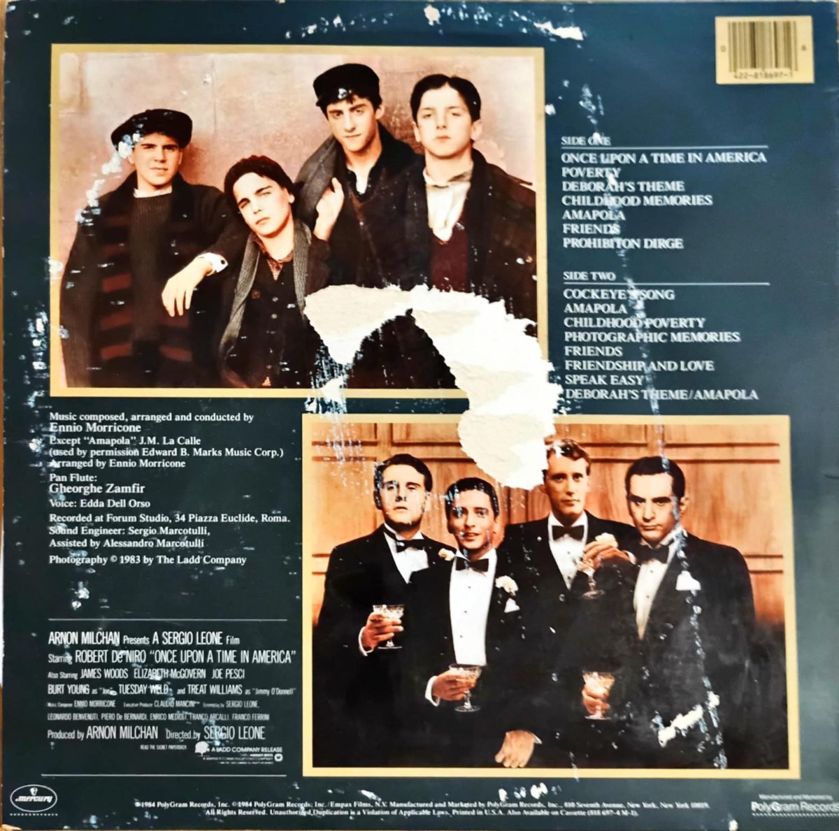 Ennio Morricone – Once Upon A Time In America (Original Motion Picture Soundtrack) LP Plak - Görsel 4
