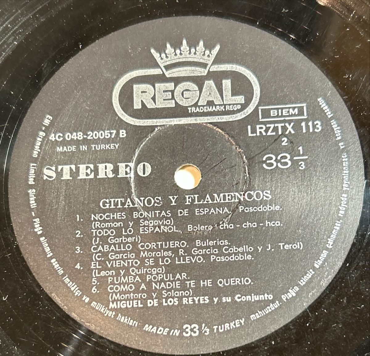 Miguel De Los Reyes – Ole! Andalucia (Gitanos Y Flamencos) LP Plak - Görsel 3