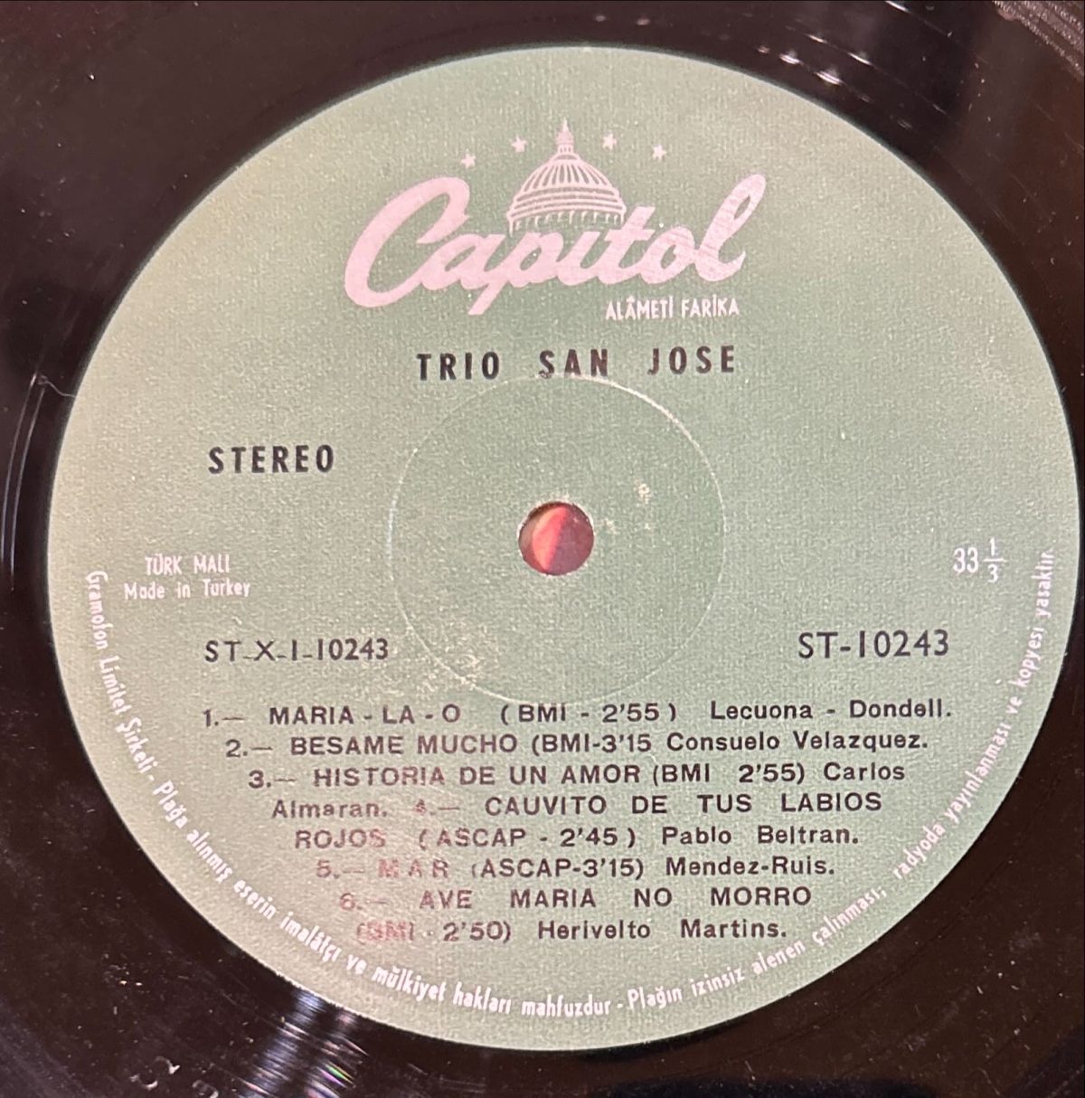 Trio San José LP Plak - Görsel 3