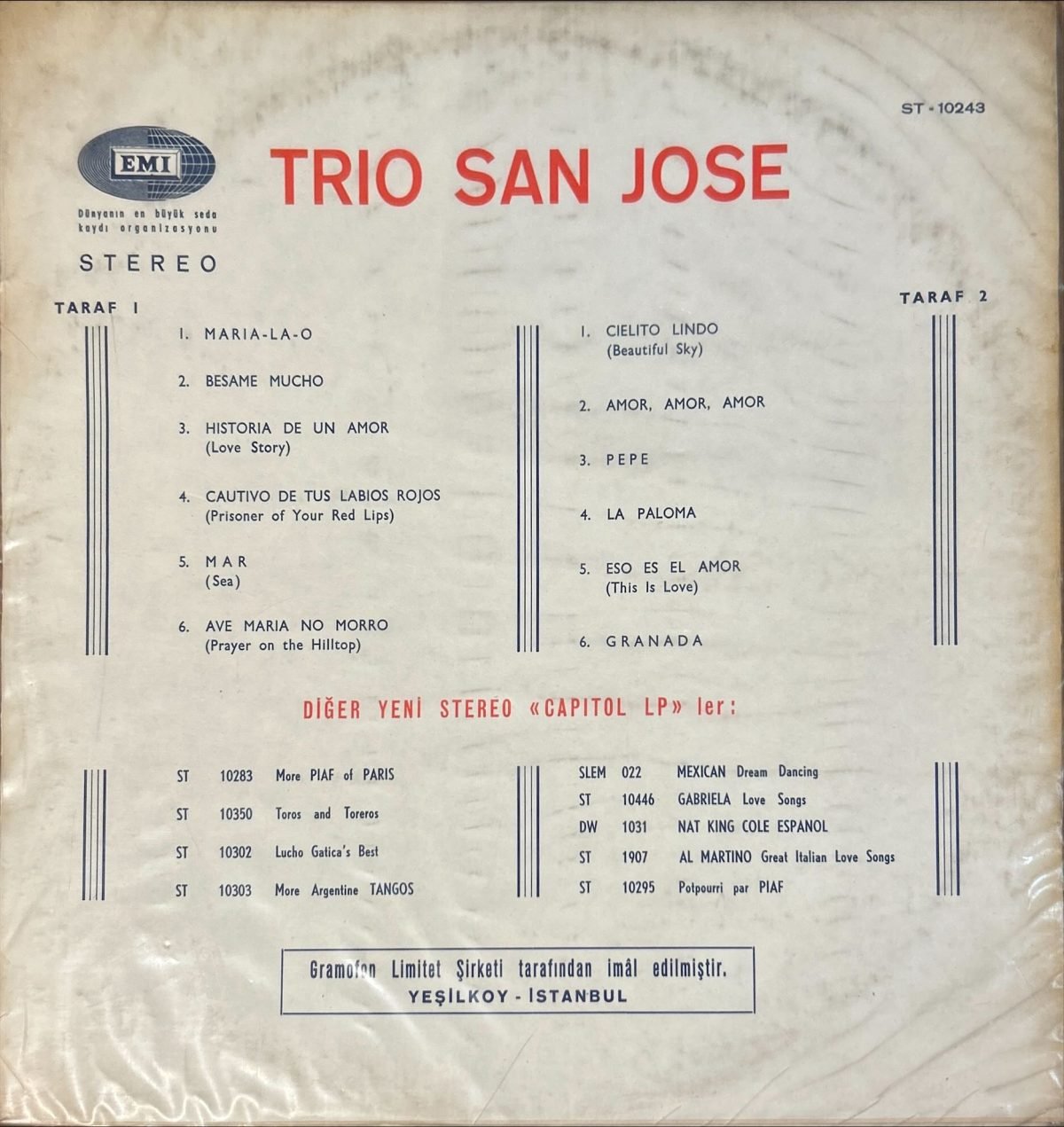 Trio San José LP Plak - Görsel 2