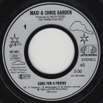 Maxi & Chris Garden – Song For A Friend 45lik Plak - Görsel 3