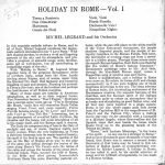 Michel Legrand And His Orchestra – Holiday In Rome Vol. 1 2x45lik Plak - Görsel 2