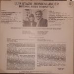 Luis Stazo – Buenos Aires Romantico LP Plak (Tango) - Görsel 2