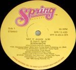 Sinnimon – Say It Again 12'' Maxi Single Plak