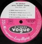 Gerry Mulligan Quartet – The Fabulous Gerry Mulligan Quartet 2LP Plak - Görsel 3