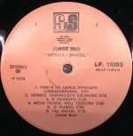 Jorge Ben – Africa Brasil LP Plak - Görsel 3