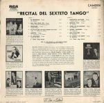 Sexteto Tango – Recital Del Sexteto Tango LP Plak - Görsel 2