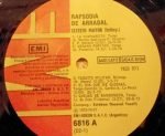 Sexteto Mayor – Rapsodia De Arrabal LP Plak (Tango) - Görsel 3