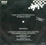 Murray Head – One Night In Bangkok 45lik Plak - Görsel 2