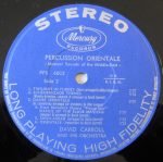 David Carroll And His Orchestra – Percussion Orientale: Musical Sounds Of The Middle East LP Plak - Görsel 2